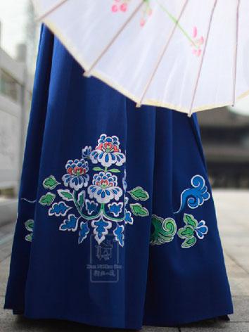 【唐装・漢服ー女】華服古装　女性用 流霜　花柄の刺繍スカート　4色あり