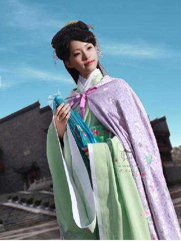 【唐装・漢服ー女】華服古装　女性用 浣花渓　花柄 刺繍ケープ　3色あり