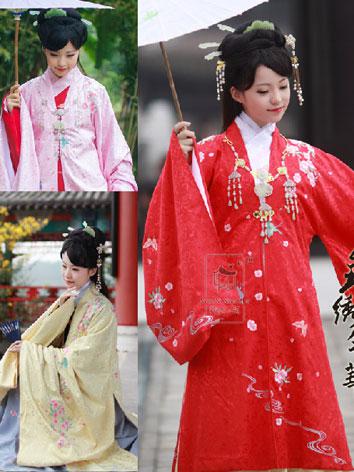 【唐装・漢服ー女】華服古装　女性用 桃花追流水唐衣褙子...