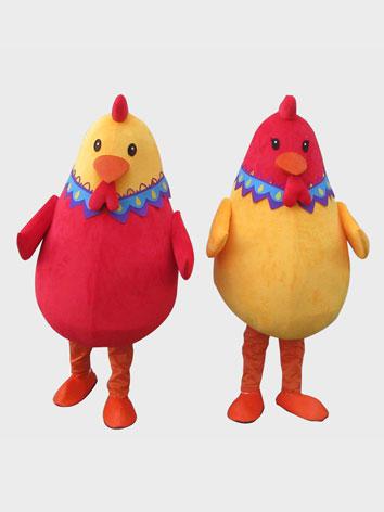 動物コスプレ イベント用品 本格的 可愛い高級着ぐるみ 鶏 赤色