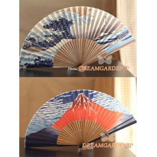 【漢服華服古装用ー扇子】和風 オシャレ扇子 レディス絹布扇子 竹 扇袋セット ウチワ センス シルク タイプ1～4