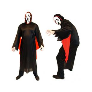 【ハロウィン衣装ー男】コスプレ衣装 男用 cosplay 変装 仮装 イベント 大人用 鬼 幽霊 黒色 赤色