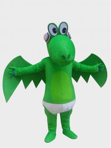動物コスプレ イベント用品　本格的　可愛い高級着ぐるみ　恐竜 ドラゴン 龍 緑色