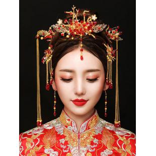 【漢服華服古装用ー飾り物】女性用 手作り 髪飾り 櫛 簪 ピアス 合金
