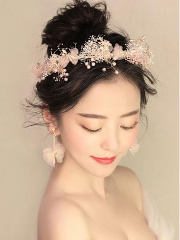【アクセサリーー飾り物】女性用 髪飾り 花輪 花 ウエ...