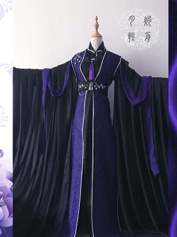 【古風漢服ー男・女】オリジナル コスプレ キャラクター ブラック中華衣装