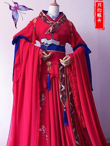 古風漢服ー男・女】オリジナル コスプレ キャラクター レッド