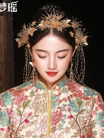 【漢服華服古装用ー飾り物】女性用 手作り 髪飾り クラ...