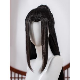 【漢服華服古装用ーウィッグ】女用中華風 魔道祖師 温情 かつら Cosplay ブラック ドラマ用 コスプレ 古風 高温糸 60cm