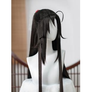 【漢服華服古装用ーウィッグ】男用中華風 魔道祖師 夷陵老祖 かつら Cosplay ブラック ドラマ用 コスプレ 古風 高温糸 100cm