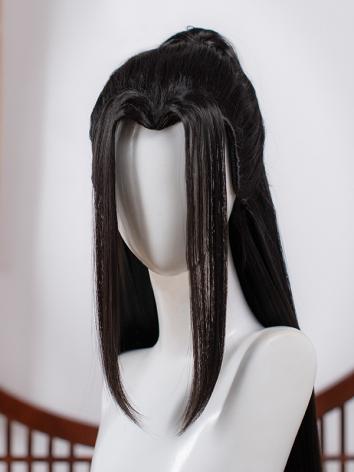 【漢服華服古装用ーウィッグ】女用中華風 魔道祖師 温情 かつら Cosplay ブラック ドラマ用 コスプレ 古風 高温糸 60cm