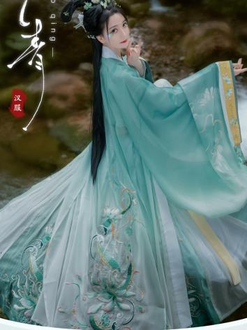 【漢服ー女】小青 ブルー 中華服古装セット 演出服 撮影服 コスプレ