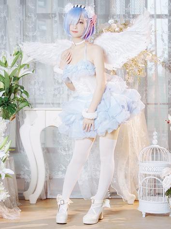 Cosplay 衣装【ゼロから始める異世界生活】雷姆 天使　女性用