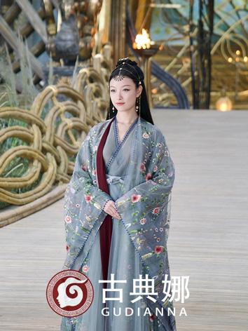 【漢服華服古装用ー女】時代服  ブルー 宸汐　splay衣装 時代劇 ドラマ 『運命の桃花』