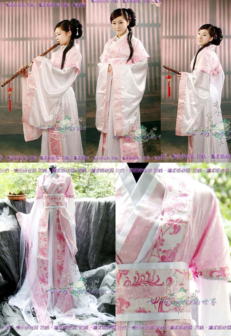【唐装・漢服ー女】華服古装　唐装　天女降臨　ピンク色